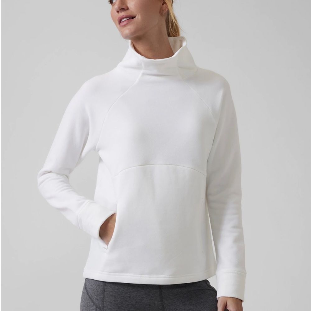 Polartec® Funnel Neck white Athleta Sweater